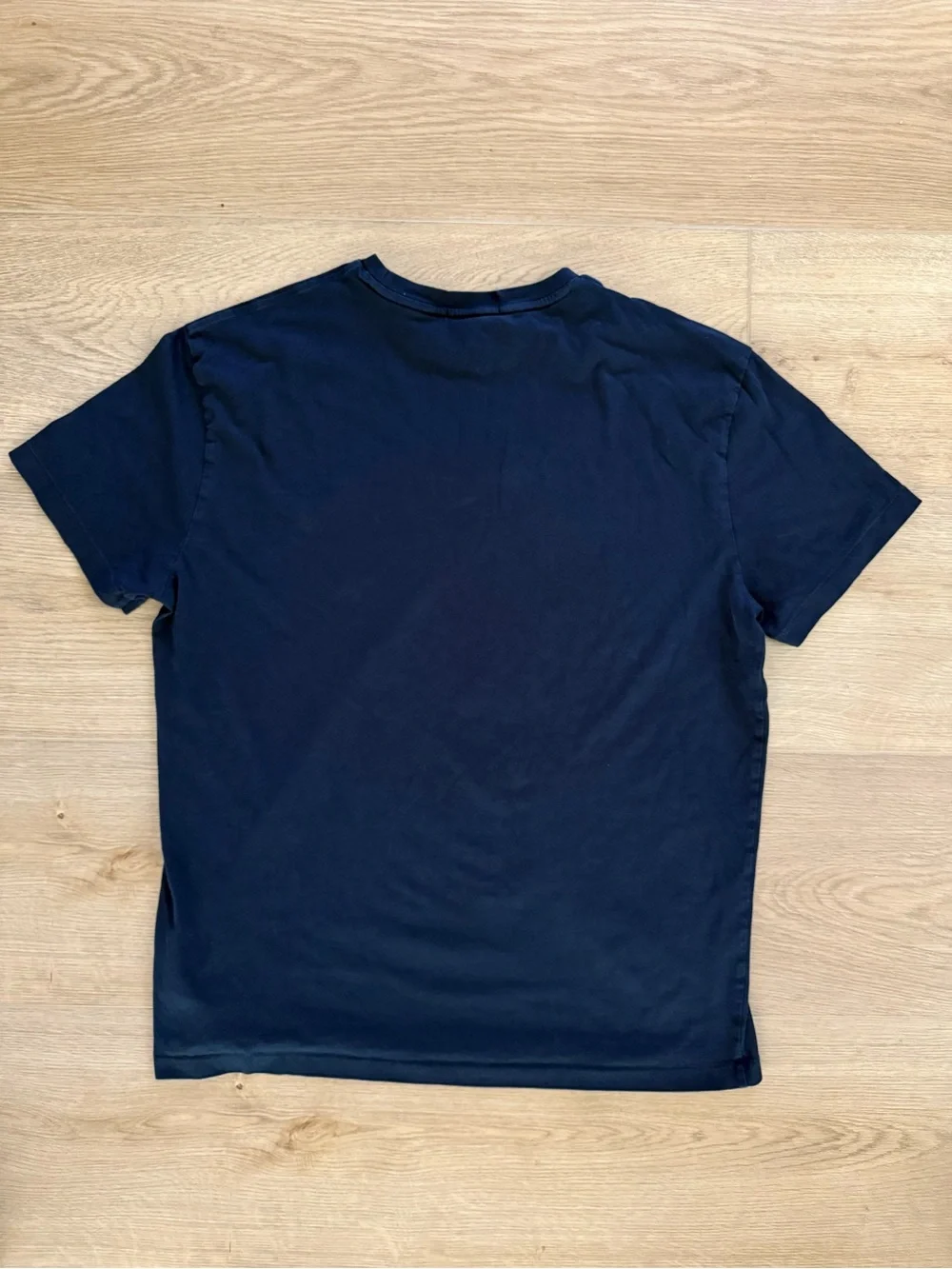 Polo Ralph Lauren Classic Fit Navy Script Logo Embroidered Cotton T Shirt M